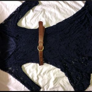 Women’s lace low neck dress